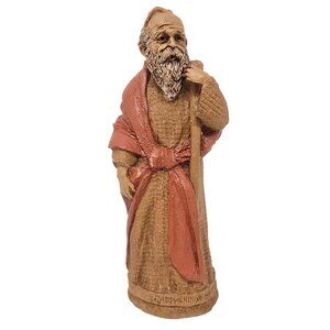 Tom Clark Shepherd III 5402 Figurine 6" Cairn Nativity Resin 1999 Brown Red USA